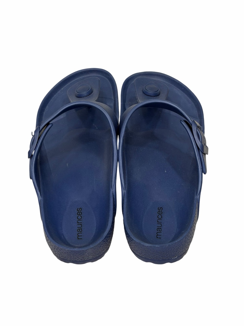 NWOT Maurices Navy Blue EVA Thong Sandals Comfort Footbed Size 11 - Picture 2 of 4